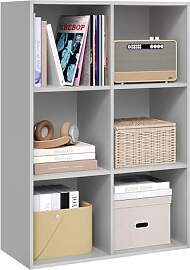 WOLTU Bücherregal mit 6 Fächern, Würfelregal