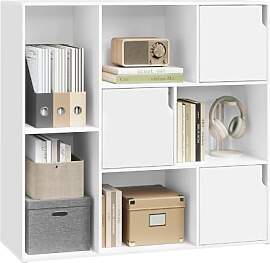 WOLTU Bücherregal mit 8 Fächern, Regal mit 3