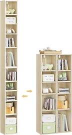 WOLTU Bücherregal, Regal mit 10 Fächern, CD DVD