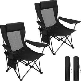 WOLTU Campingstuhl Faltbar 2 Set,Camping