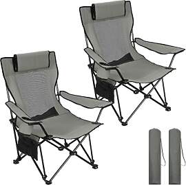 WOLTU Campingstuhl Faltbar 2 Set,Camping