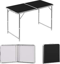WOLTU Campingtisch Klapptisch 120x60cm,