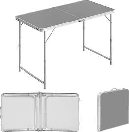 WOLTU Campingtisch Klapptisch 120x60cm,
