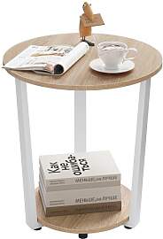 WOLTU Couchtisch rund, Beistelltisch modern,
