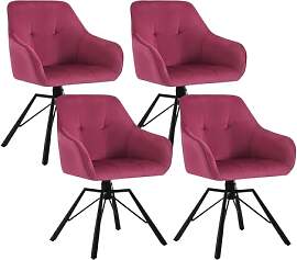 WOLTU Esszimmerstuhl drehbar 4er Set,