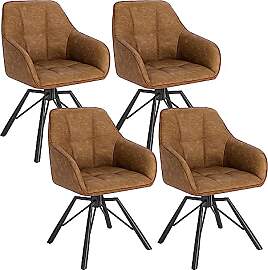 WOLTU Esszimmerstuhl drehbar 4er Set,