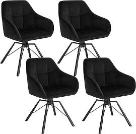 WOLTU Esszimmerstuhl drehbar 4er Set,