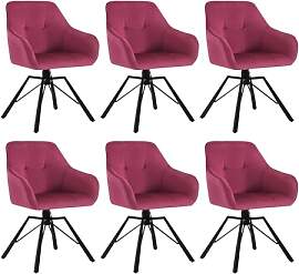 WOLTU Esszimmerstuhl drehbar 6er Set,
