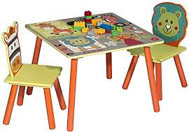 WOLTU Kindertisch mit 2 Stühle, Tisch und Stuhl
