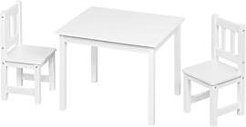 WOLTU Kindertisch mit 2 Stühlen, für