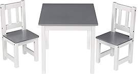 WOLTU Kindertisch mit 2 Stühlen, Tisch und