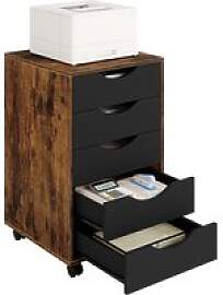 WOLTU Mobiler Aktenschrank, rollender