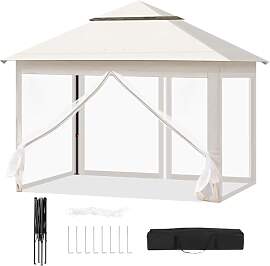 WOLTU Pavillon 3x3 m, Faltpavillon mit