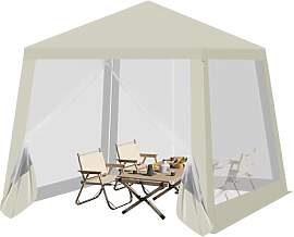 WOLTU Pavillon 3x3 m, Gartenpavillon mit