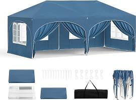 WOLTU Pavillon, Faltpavillon 3x6 m, mit 6