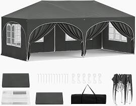 WOLTU Pavillon, Faltpavillon 3x6 m, mit 6