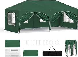 WOLTU Pavillon, Faltpavillon 3x6 m, mit 6