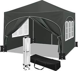 WOLTU Pavillon mit 4 Seitenteilen 4 Sandsäcke,