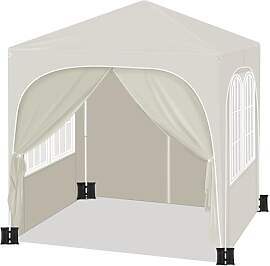 WOLTU Pavillon mit 4 Seitenteilen 4 Sandsäcke,