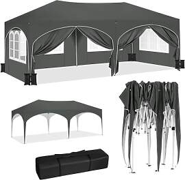 WOLTU Pavillon mit 6 Seitenteilen 4 Sandsäcke,