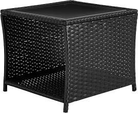 WOLTU Polyrattan Gartentisch, 45x40x45 cm,
