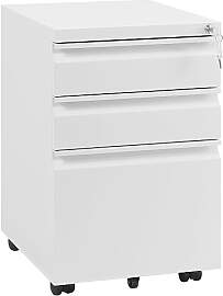 WOLTU Rollcontainer, abschließbarer Aktenschrank, 