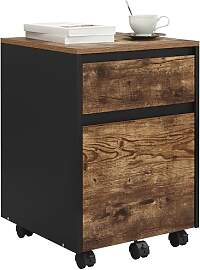 WOLTU Rollcontainer, Aktenschrank mit 2