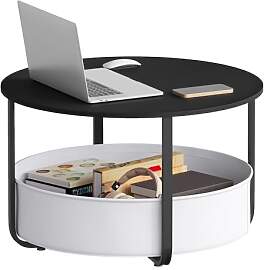 WOLTU Runder Couchtisch Ø 80 x H 50 cm,