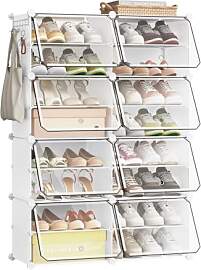 WOLTU Schuhregal, Schuhschrank mit 8 Fächern,