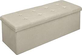 WOLTU Sitzbank mit Stauraum 110cm, Truhe mit