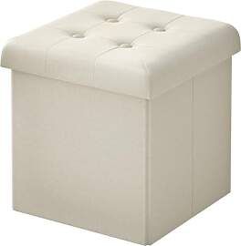 WOLTU Sitzhocker mit Stauraum, Faltbarer Hocker