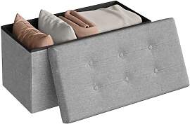 WOLTU Sitzhocker mit Stauraum Sitzbank faltbar