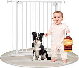 WOLTU Treppenschutzgitter 75–87 cm,