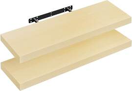 WOLTU Wandregal 2er Wandboard Bücherregal Regale