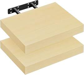 WOLTU Wandregal 2er Wandboard Bücherregal Regale