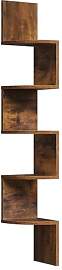 WOLTU Wandregal Rustikales Braun Eckregal Hängend 