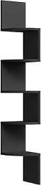 WOLTU Wandregal Schwarz Eckregal Hängend CD DVD