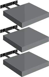 WOLTU Wandregal Set von 3 Regalen Wandboard