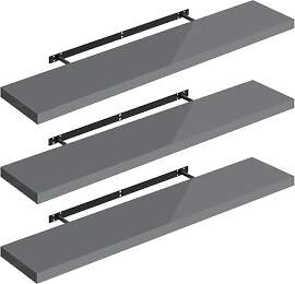 WOLTU Wandregal Set von 3 Regalen Wandboard