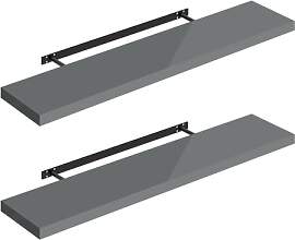 WOLTU Wandregal Volato Set von 2 Regalen Wandboard 