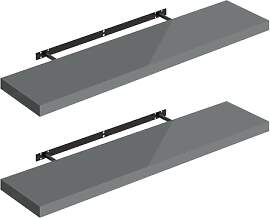 WOLTU Wandregal Volato Set von 2 Regalen Wandboard 