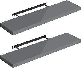 WOLTU Wandregal Volato Set von 2 Regalen Wandboard 