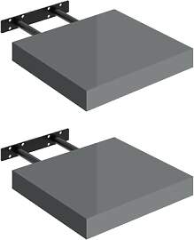 WOLTU Wandregal Volato Set von 2 Regalen Wandboard 