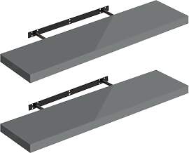 WOLTU Wandregal Volato Set von 2 Regalen Wandboard 