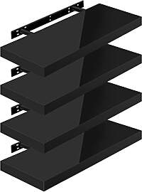 WOLTU Wandregal Volato Set von 4 Regalen Wandboard 