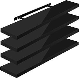 WOLTU Wandregal Volato Set von 4 Regalen Wandboard 
