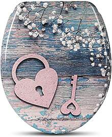 WOLTU WC-Sitz aus Duroplast, WC-Sitz mit