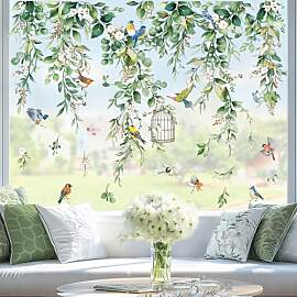 wondever Fenstersticker Frühling Hängende Rebe