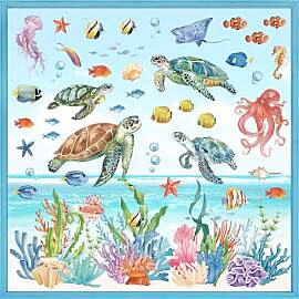 wondever Fenstersticker Unterwasserwelt