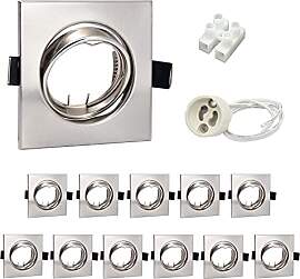 Wondlumi 12er LED Einbaustrahler Rahmen GU10